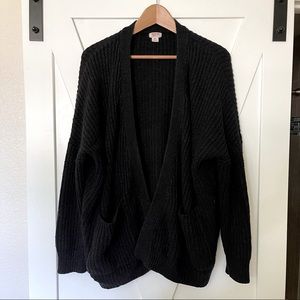 Black cardigan